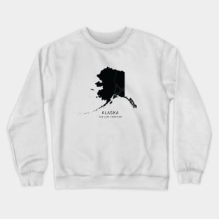 Alaska State Road Map Crewneck Sweatshirt
